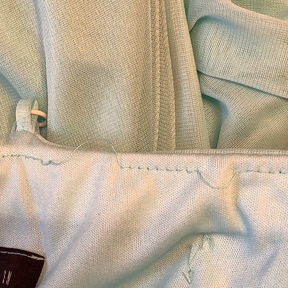 Gown B Darlin PROM formal dress light green sheer over beautiful beads s… - Picture 14 of 16